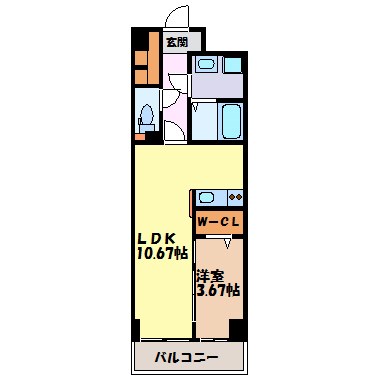 Ｓ-ＦＯＲＴ北千種の間取り