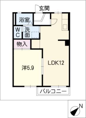 ボヌール一陽の間取り