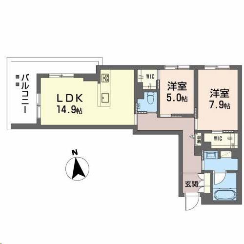 富岳五橋の間取り