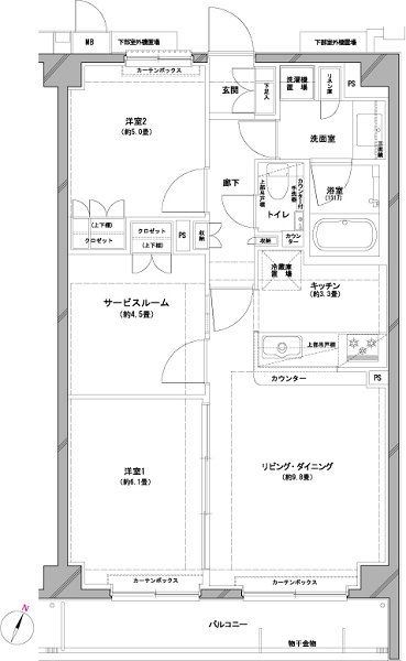 エルデンシア南大泉の間取り