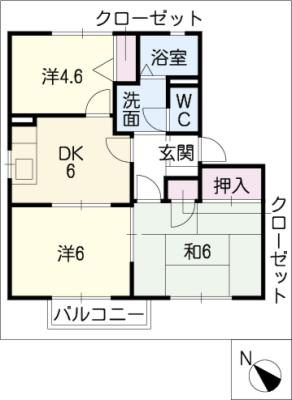 パストラルＢＥＬＬ　Ｃ棟の間取り