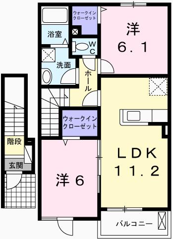 リビエールIの間取り