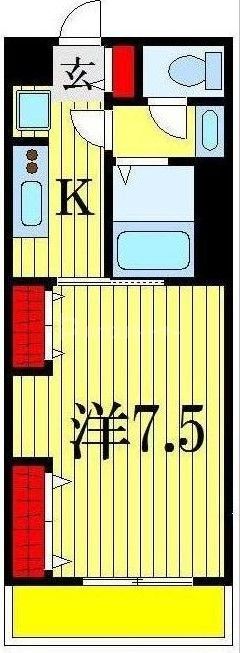 市川市大和田のマンションの間取り