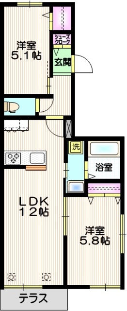 シャルドーネの間取り