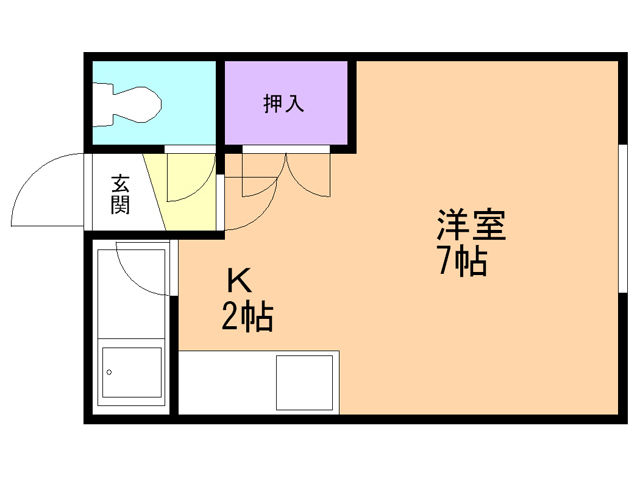 ヴェルディ厚別の間取り