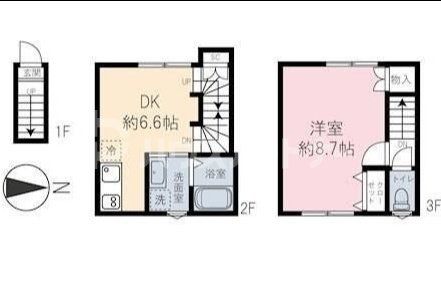 【板橋区徳丸のアパートの間取り】