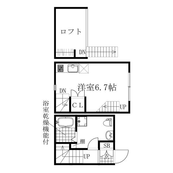 LE COCON千鳥の間取り