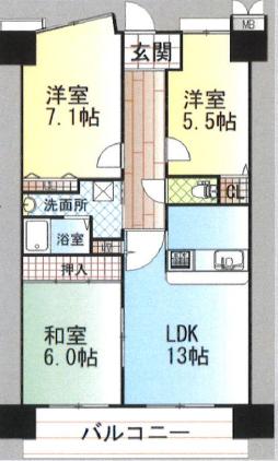 グレーシィ須磨アルテピア3番街の間取り