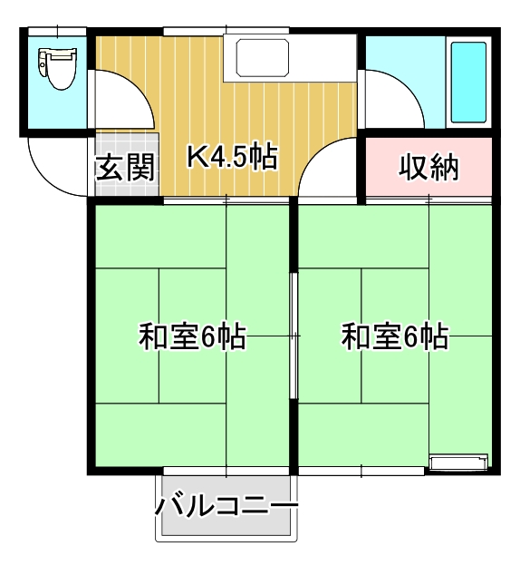 ファミール黄金浜の間取り