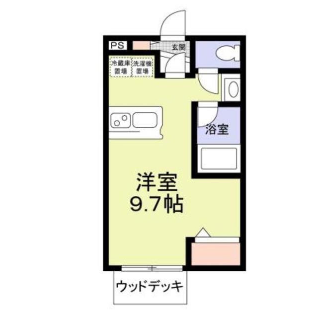 鶴ヶ島市大字鶴ヶ丘のアパートの間取り