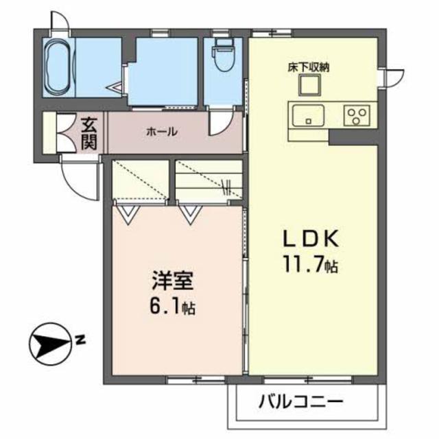 【アパートハウス　グッドデイの間取り】