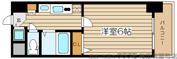 エスライズ梅田東の間取り