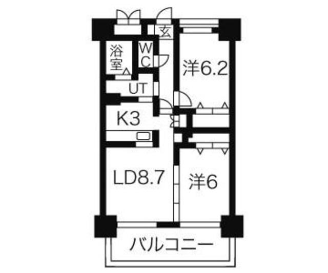 【Ｐ－ＳＱＵＡＲＥ　Ｓｈｕｍｏｋｕ　ＩＩの間取り】