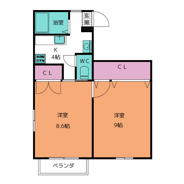 コンフォール中富の間取り