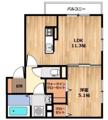 D-room五日市の間取り