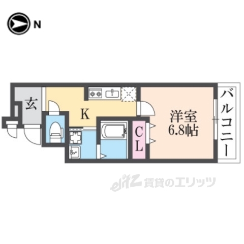 フジパレス八戸ノ里２番館の間取り