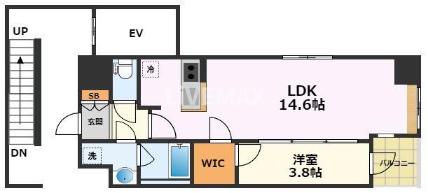 名古屋市中区平和のマンションの間取り