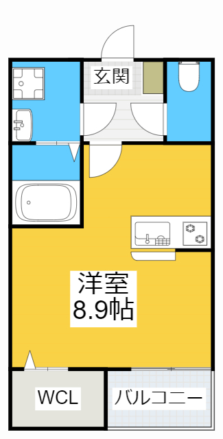 みよし市莇生町のアパートの間取り