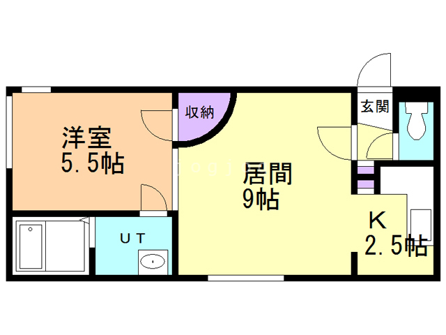 札幌市北区北三十七条西のマンションの間取り