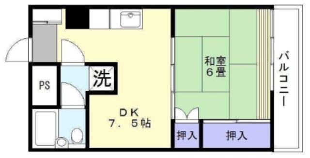 ファースト松戸ハイツ1号棟の間取り