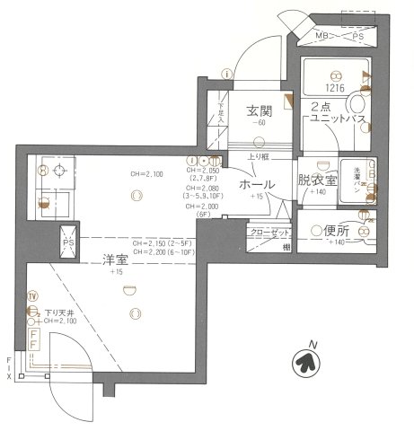 ライオンズシティ南3条の間取り