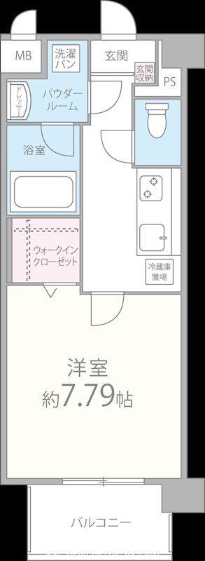 カサアスールの間取り