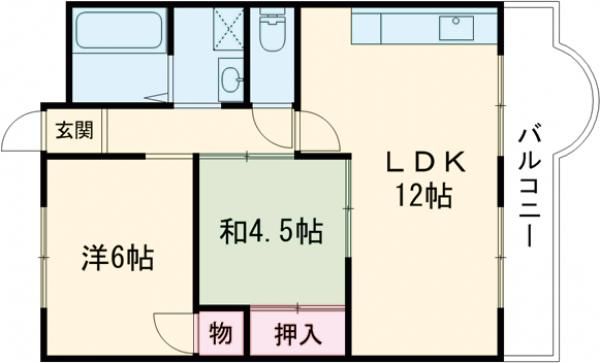 岡崎グランドハイツの間取り