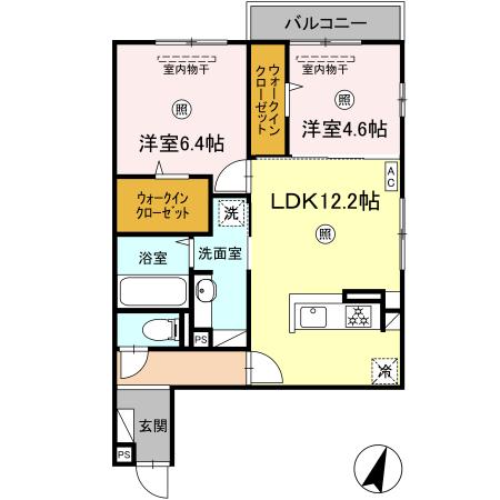 D-ROOM尾長東の間取り