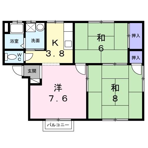 コーポクオレの間取り