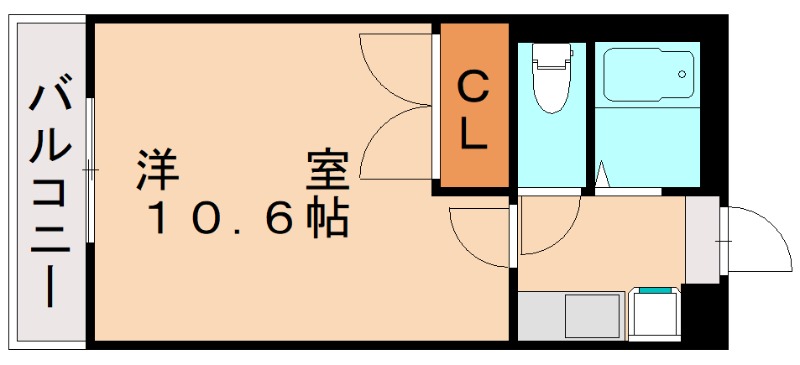 福津市宮司のアパートの間取り