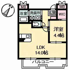 nfツインズB棟の間取り