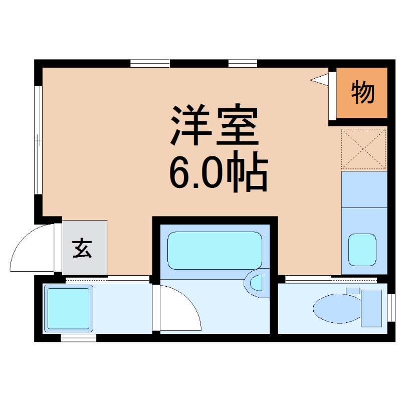 名古屋市熱田区沢上のマンションの間取り