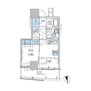 台東区松が谷のマンションの間取り