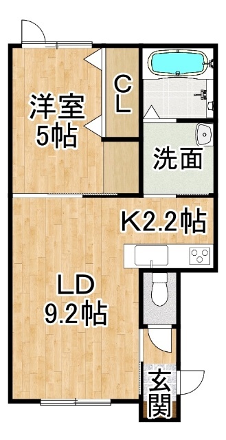 仮）西４南１９ＡＰの間取り