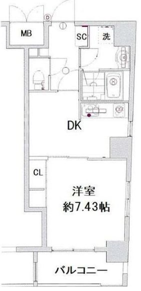 メイクスデザイン茅場町の間取り