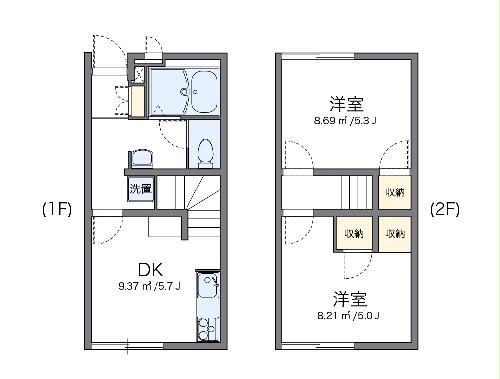 レオパレスＤＡＣＨＩＫＡの間取り