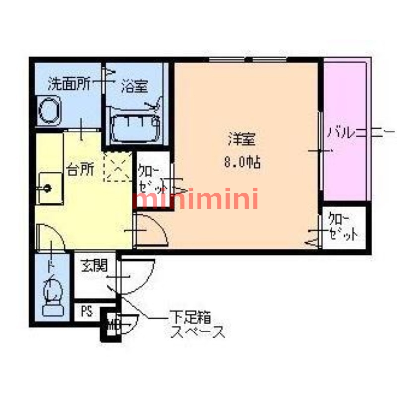 フジパレス吹田寿町II番館の間取り