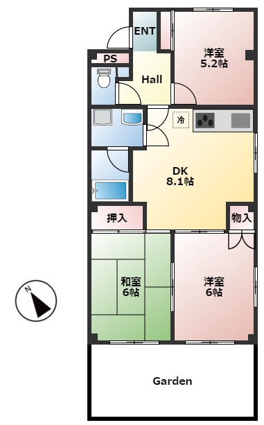 カーサグラシアの間取り