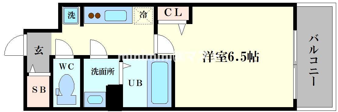 【プレサンス上町台筆ヶ崎ＮＯＲＴＨの間取り】