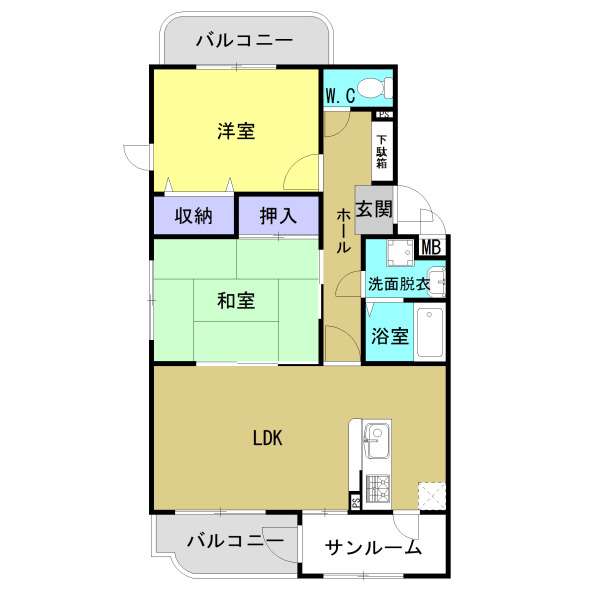 スカイスクエアの間取り