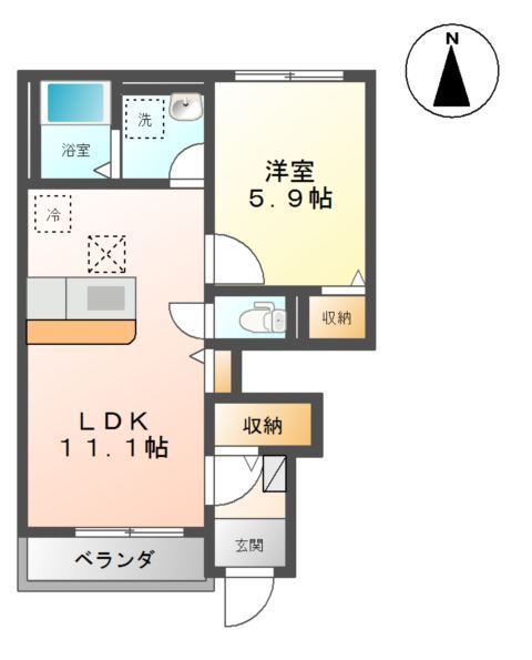 ドリームブルーの間取り