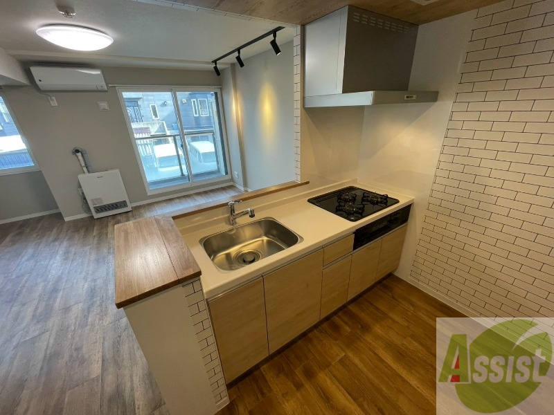 キッチン　システムキッチンなので、すぐお料理に使えます！