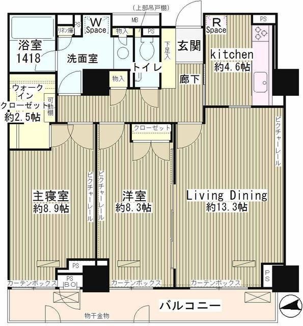 渋谷区神南のマンションの間取り