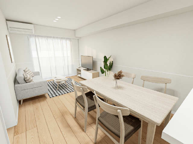 居室・リビング　※画像はCG加工しており物件には付帯しておりません