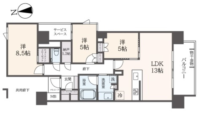 プラウド芝公園_間取り_0