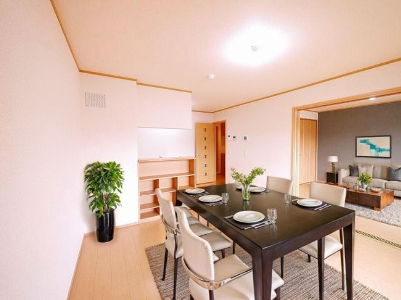 居室・リビング　CGで家具等を配置したもので家具等は含まれません