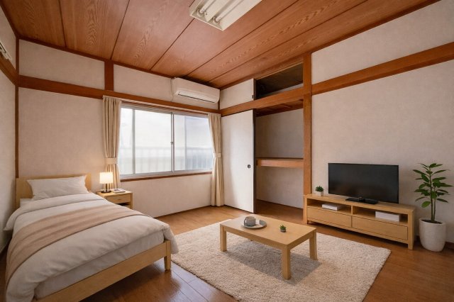 居室・リビング　家具配置イメージ画像です。