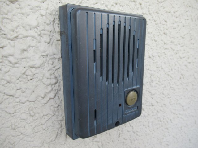 セキュリティ　インターホンです