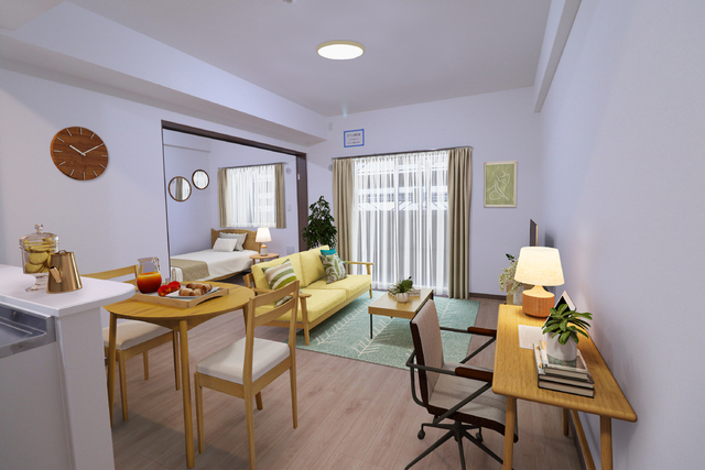 居室・リビング　※家具・家電はＣＧで合成しています