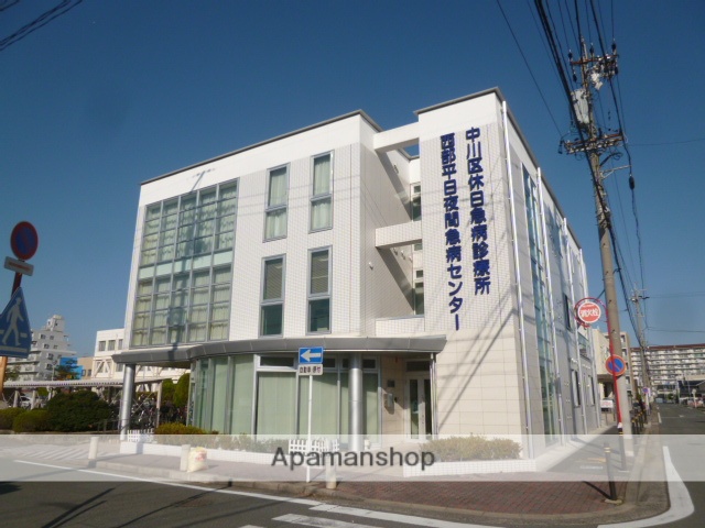 病院　名古屋市医師会中川区休日急病診療所・西部平日夜間急病センター（病院）まで229m
